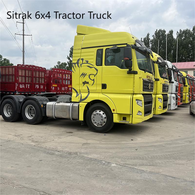 ຜະລິດຕະພັນຮ້ອນ Sinotruk Sitrak 6*4 ກາຊວນ 540hp ມືຊ້າຍ Diriving ລົດບັນທຸກສໍາລັບລັດເຊຍ