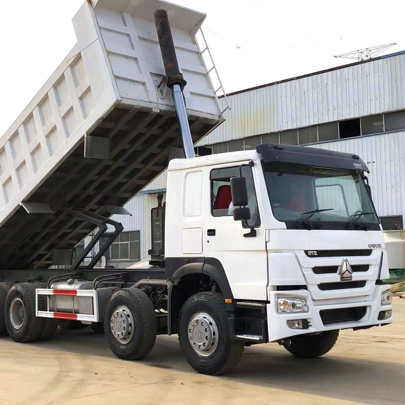 ມືສອງ Sinotruck Howo 371 375 ແຮງມ້າ 12 ລໍ້ 8*4 50t Payload Dump Truck 