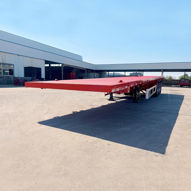 China Hot Product 3/4/5Axles 13/14m 40FT Transport Containers Flatbed Semi Trailer for Sale