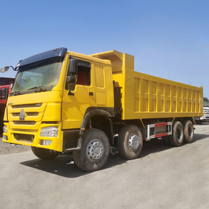 ສີເຫຼືອງ/ແດງ/ຂາວ Sinoturk Howo 8*4 12Wheels Diesel Euro2/3 HW76 Dump Truck for sale