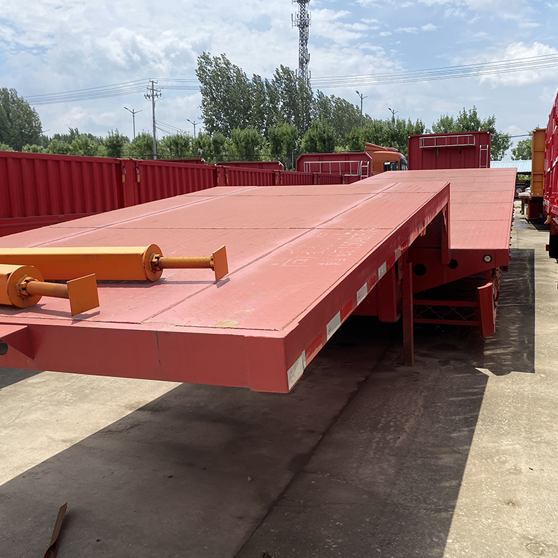 3 Axles Fuwa 13 Ton 40ft Brand New 4axle Flatbed Semi Trailer with Container Twist Locks 